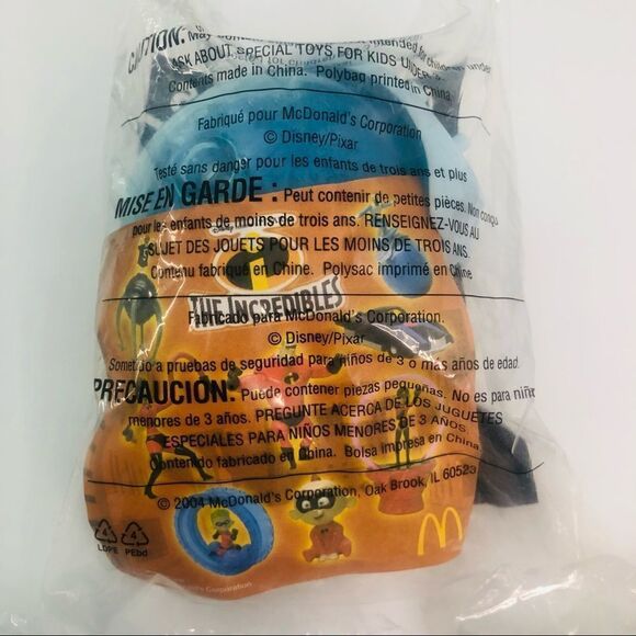 disney pixar the incredible mcdonalds happy meal toys 2005 lot of  1 4 6 - Picture 9 of 9